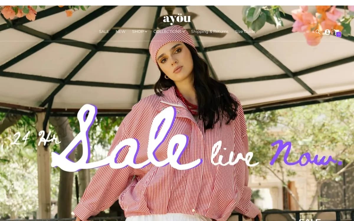 Ayou Official website screenshot