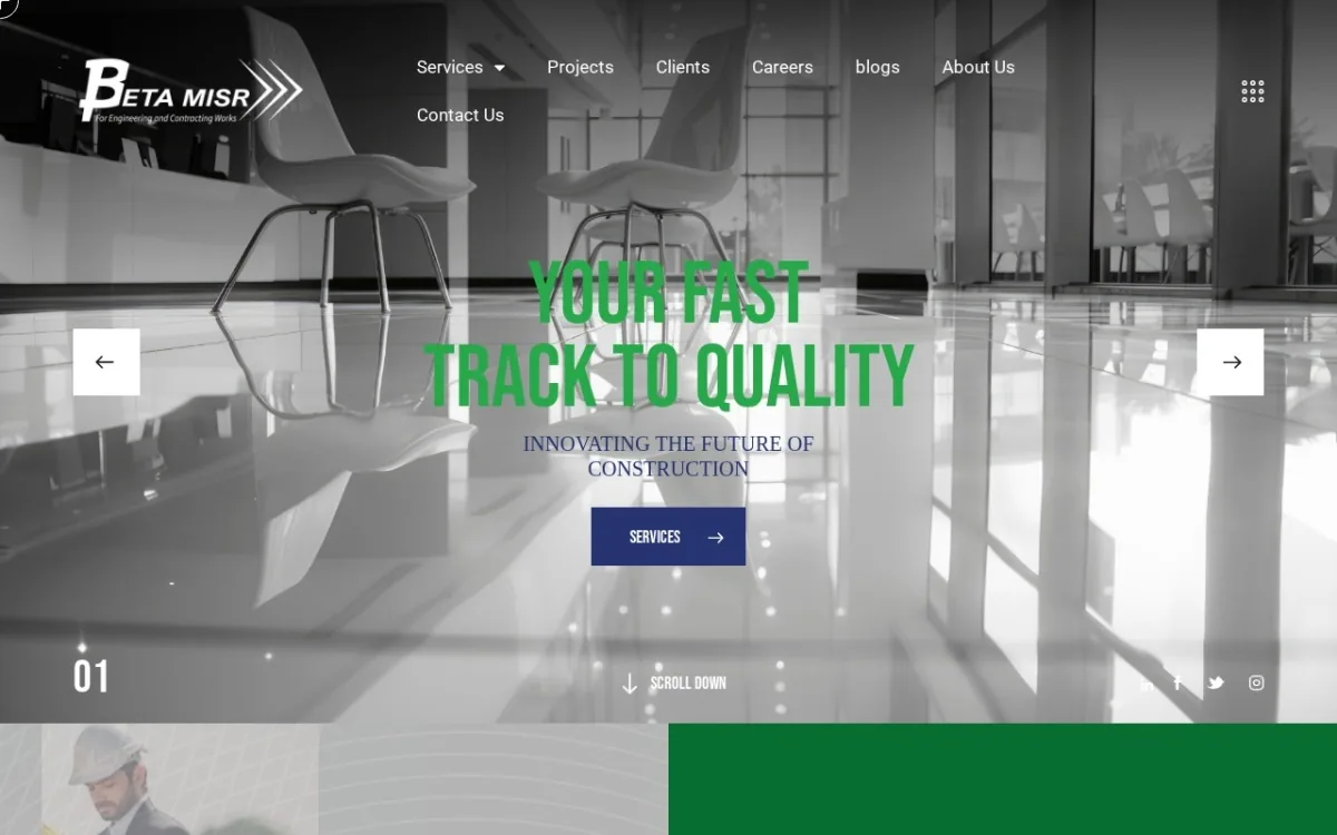 Beta Misr website screenshot