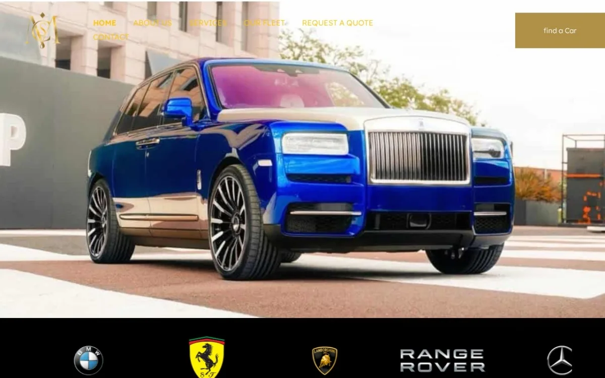 MCS Car Hire website screenshot