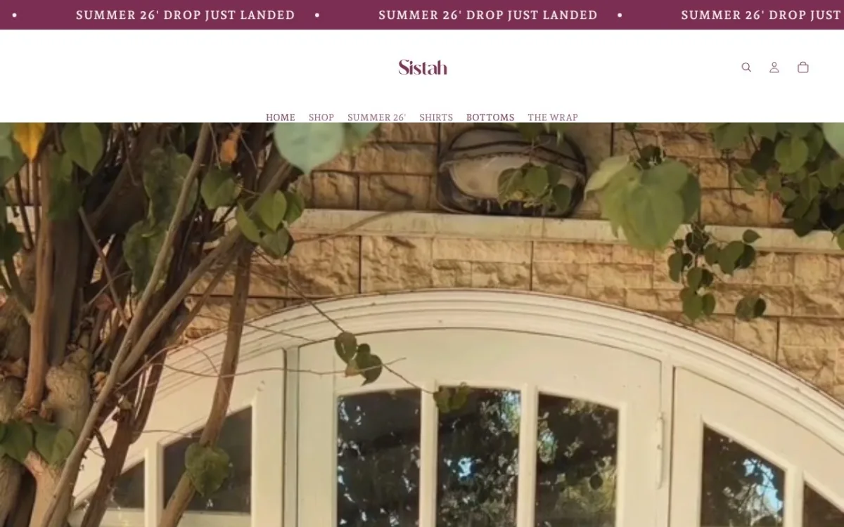 Sistah Modest website screenshot