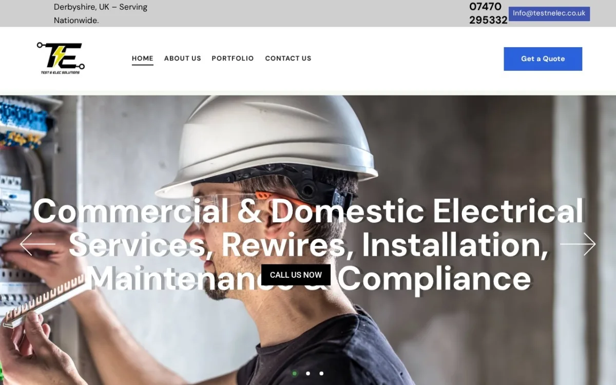 Nelec website screenshot